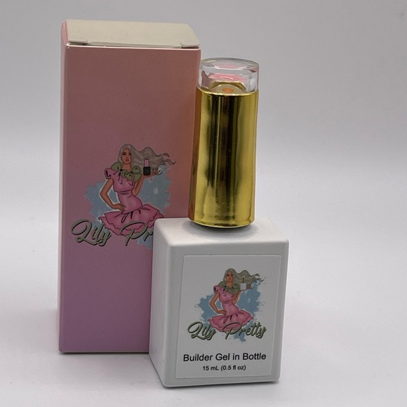 Lily Pretty Clear and Pink Color Builder Nail Gel Set, 2Pcs 15ml - Picture 7 of 10